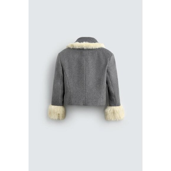 ZARA FAUX FUR TRIM JACKET FOR ZARA X DISNEY HARRY LAMBERT - Picture 3 of 3